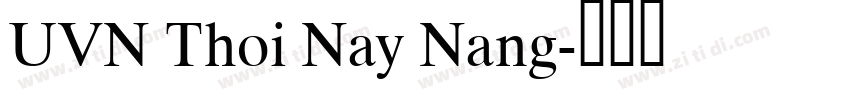 UVN Thoi Nay Nang字体转换